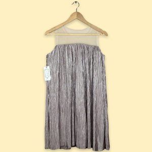 NWT Cocoon Lovely Crinkle Pleated Shift Dress